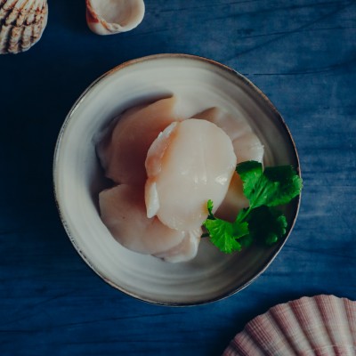 Grosses Noix de Saint-jacques crues de Normandie 30g/pc