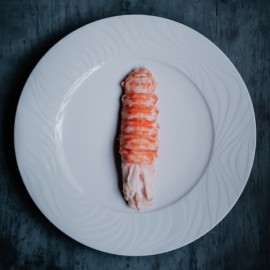 Langouste Rose Afrique du Sud, décortiquée